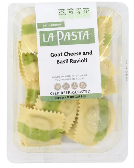 La Pasta Goat Cheese Basil Ravioli 9 oz delivery in Denver CO