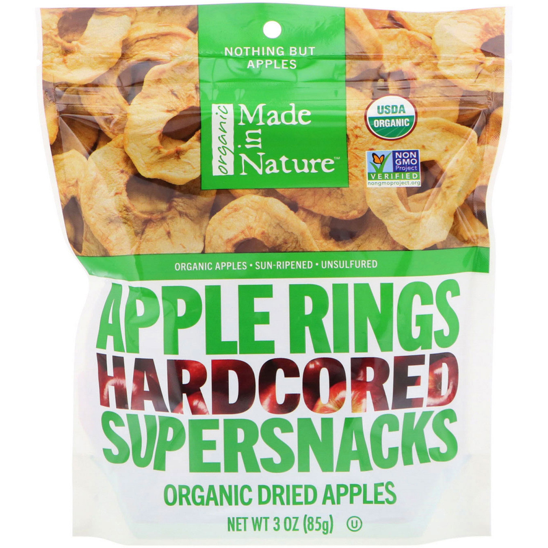 Nature's All Foods Apples, Organic, Freeze-Dried