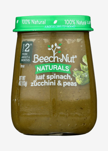 Beechnut spinach shop zucchini peas
