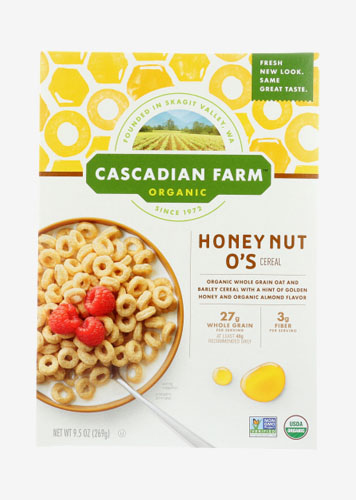Cascadian Farm Organic Organic Honey Nut O's Cereal 9.5 oz