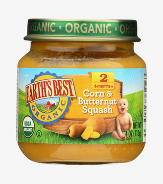 Earth's Best Organic Organic Corn & Butternut Squash Baby ...