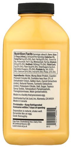 JUST Egg , Plant-Based Liquid Egg, 12oz