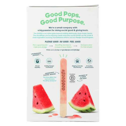 GoodPop Watermelon Agave Pops - Shop Bars & Pops at H-E-B