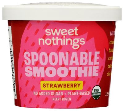 Sweet Nothings Organic Strawberry Plant-Based Spoonable Smoothie